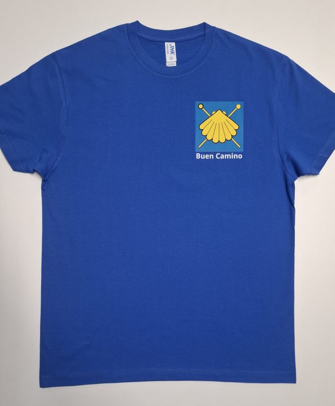 (art.212) Koszulka bawełniana niebieska z logo (M,L,XL,XXL)